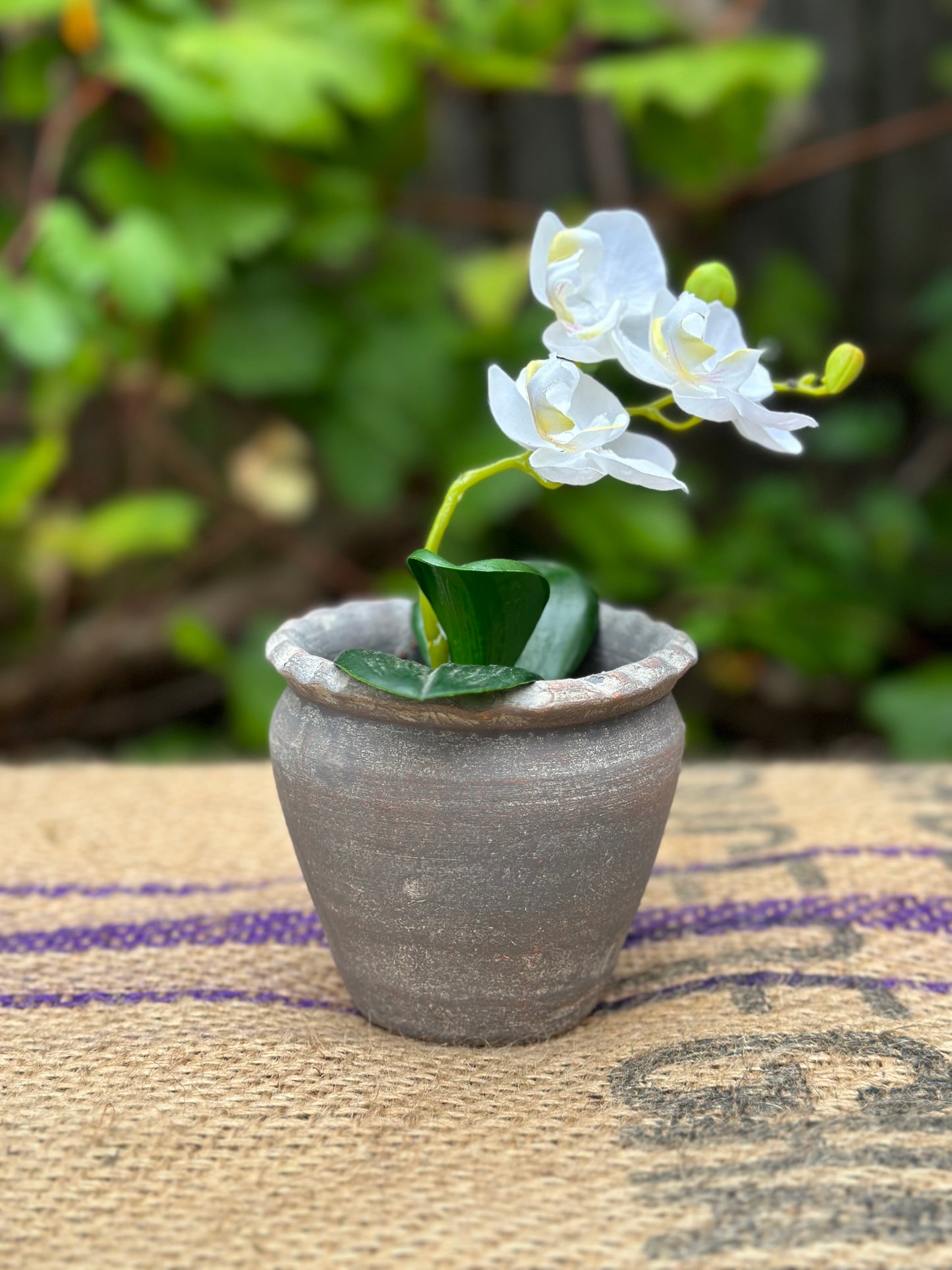 small grey pots