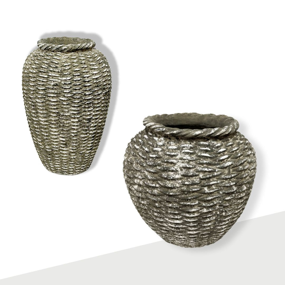 Planter - Aged Olive Jug Basket