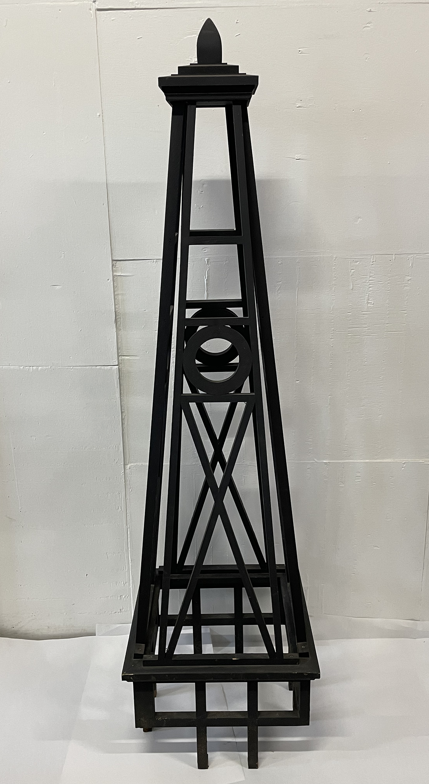 Obelisk - Wood Frame in Black, 18.5"w x 18.5" d x 68" h