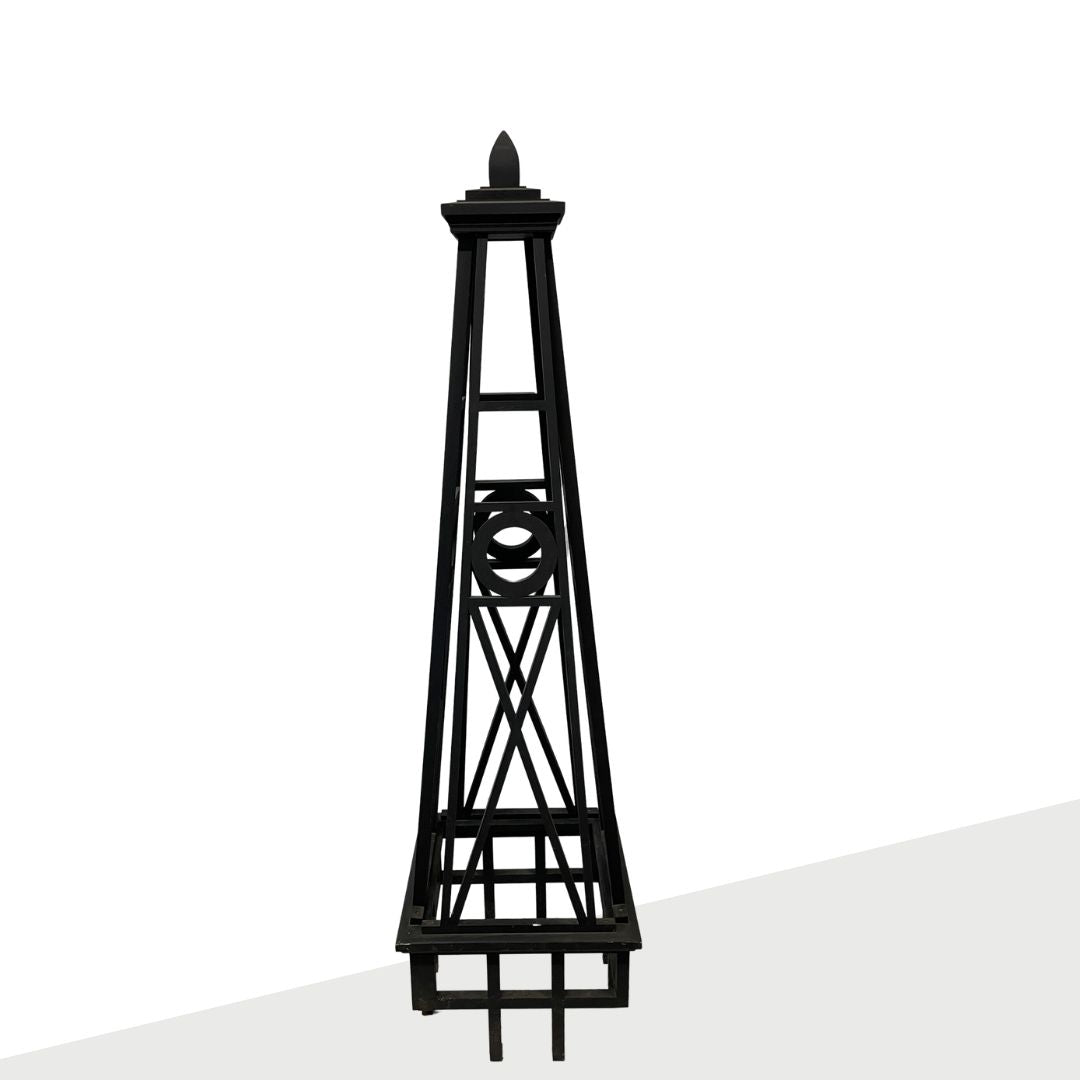Obelisk - Wood Frame in Black, 18.5"w x 18.5" d x 68" h