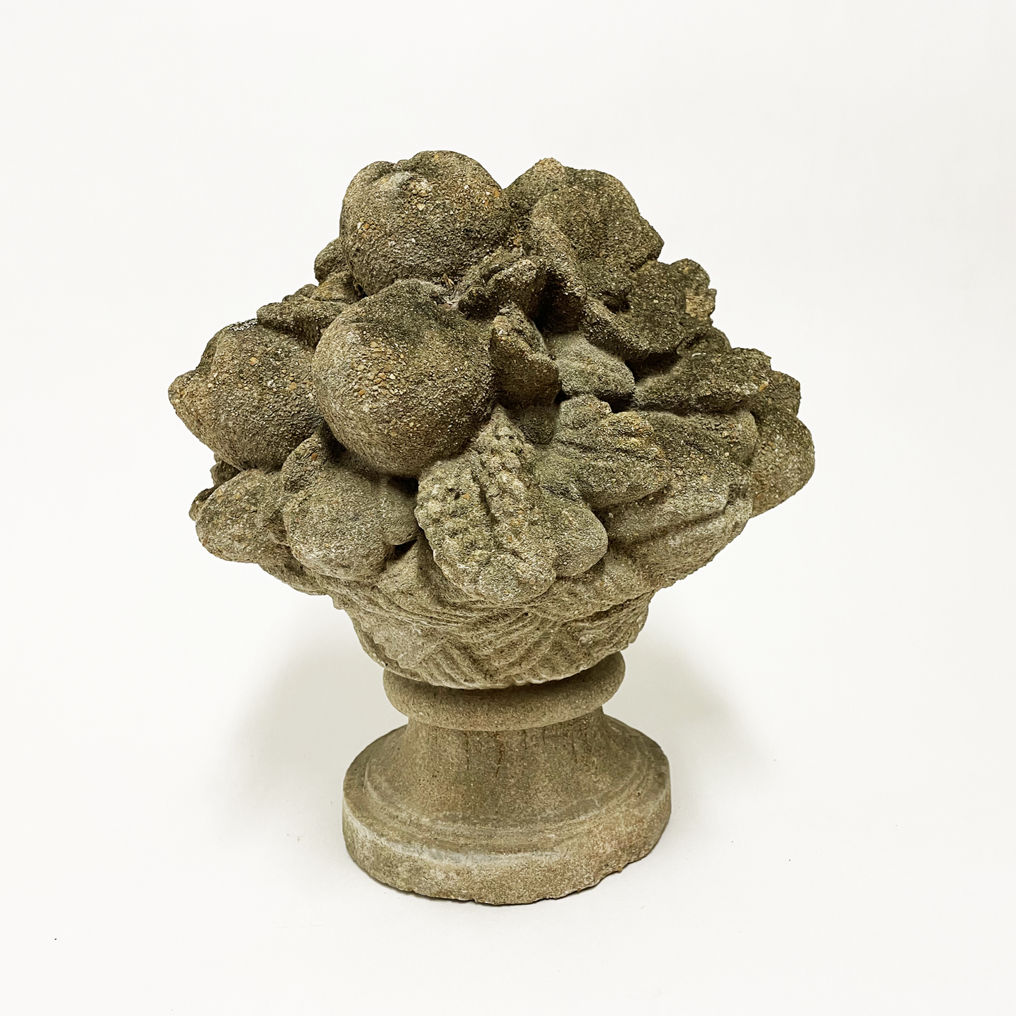 Antique - Fruit Urn Stone Sculpture